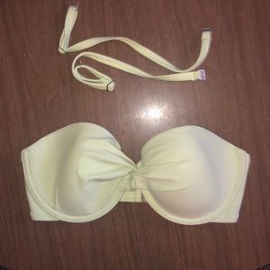 a&f light green strapless bathing suit top